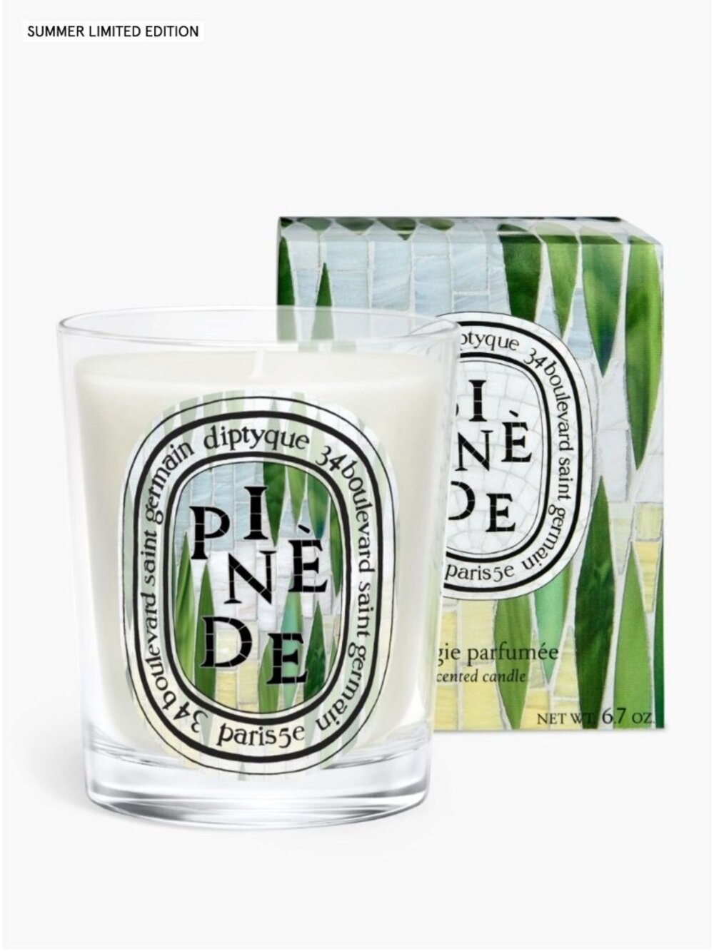 Diptyque Pinède (Pine Grove) Classic Candle NEW $94 6.7oz